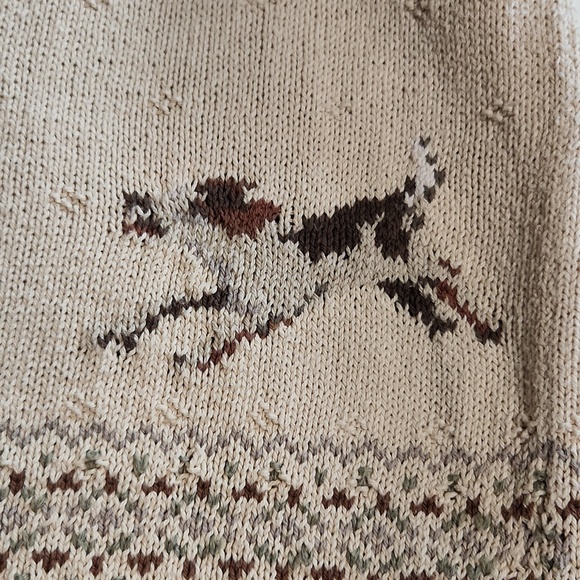 Vintage Lauren Ralph Lauren RARE Equestrian Hand-Knit Sweater Large - Picture 7 of 11